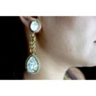 MOP and Gold plated Polki Necklace Set