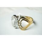 Two Toned Wavy Cuff Bracelet
