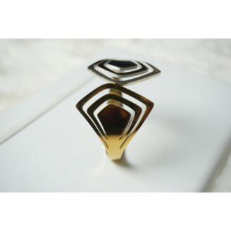 Two Toned Cutout Cuff Bracelet