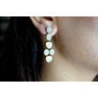 Dotted Polki Diamond Necklace Set