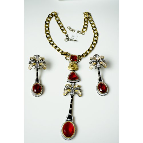 1H8vmJen6lKlkBqULKkl5IHMuHY2ehJju.jpg Palm Tree Red Gemstone Necklace Set