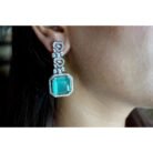 Mint Green AD Choker Necklace Set