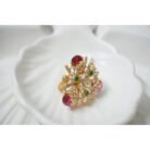 Gulaabo Ruby Polki Designer Ring