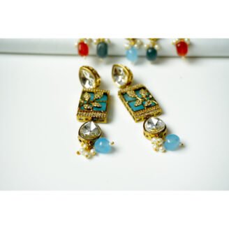 Gold-plated Pearl & Kundan Chocker Necklace Set
