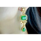 Emerald Grace Polki Necklace Set