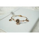 Rose Gold MOP Studded Charm Bracelet