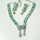 Mint Green AD Necklace Set