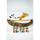 Gold-plated Pearl & Kundan Chocker Necklace Set