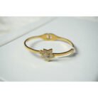 Gold Star Bangle Bracelet
