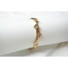 Gold Crystal Square Bracelet