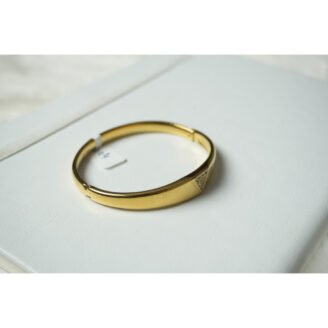 Gold AD Bangle Bracelet