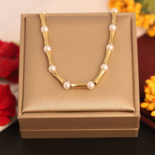 1KlLhgJR3J7y2WsyBl8Pirlw61i8H2NAL.jpg 22k Gold Plated Pipe Chain Neckalce with White Pearls