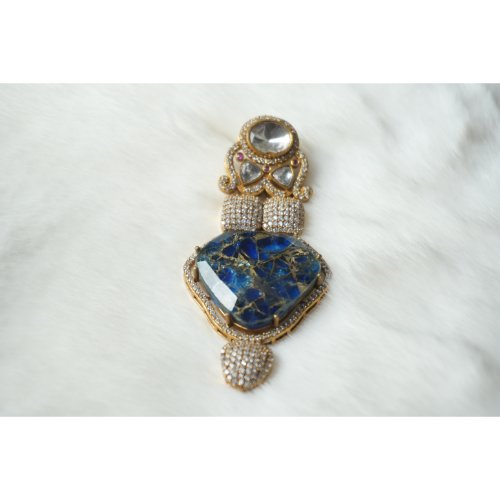 1L0w8Vjbsz6IhRbIKzvJj-6S4h9w6xLbW.jpg Blue Kundan Moissanite Polki Earrings