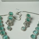 Mint Green AD Necklace Set