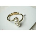 Gold Pearl Cuff Bracelet