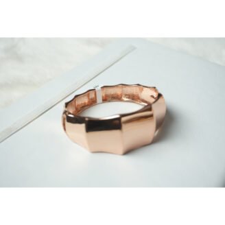 Rose Gold Jagged Cuff Bracelet