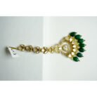 Emerald Green Kundan Maang Tikka