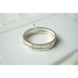 Silver Screw motif Cuff Bracelet