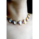 Purple Diamond and Sapphire Necklace Set