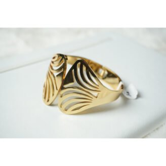 Gold Thunder Cuff Bracelet