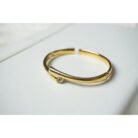 Gold Arc Cuff Bracelet