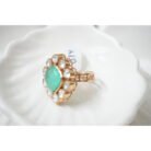 Polki Ring with Emerald