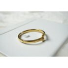 Gold Vintage Patterned Bangle Bracelet