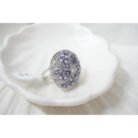 Purple Tanzanite Cluster Ring
