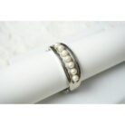 Silver Freshwater Pearl Cuff Bracelet