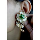 Emerald Polki Pearl Choker Necklace Set