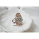 Green Dazzling Swirl Ring