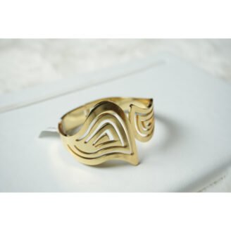 Gold Geometric Cuff Bracelet