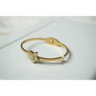 Gold Star Bangle Bracelet