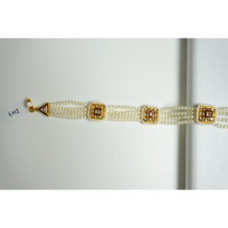 Golden Kundan Pearl Sheeshpatti