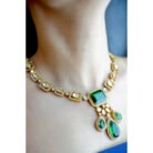 Emerald Grace Polki Necklace Set