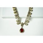 Ruby Polki Droplet Necklace Set