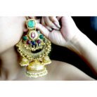 Multi Color Banjara Kundan Jhumka Earrings