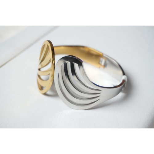 1Udl3-F6lkY97UBSDGo1J5io4_uhG1_D2.jpg Dual Tone Cross Line Cuff Bracelet