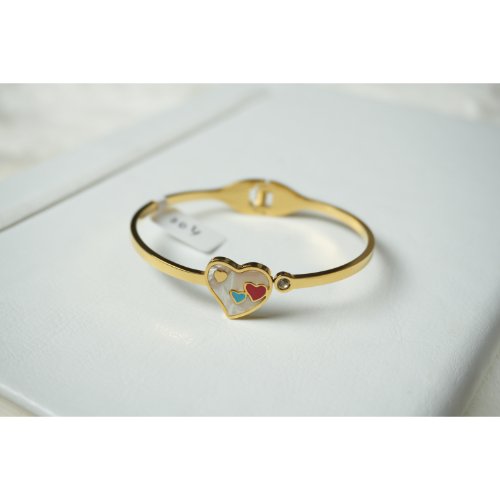 1UpF6KtwzoUhPUOxRYRILouhdFcrvM8zl.jpg Gold Heart Bangle Bracelet
