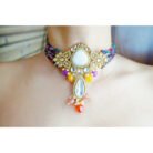 Choker Kundan Necklace with multi-beads Set