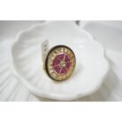 Pink & Green Kundan Ring