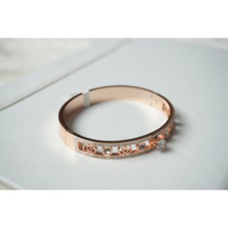 Rose Gold AD Bangle Bracelet