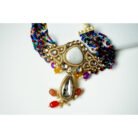 Choker Kundan Necklace with multi-beads Set