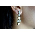 Dotted Polki Diamond Necklace Set