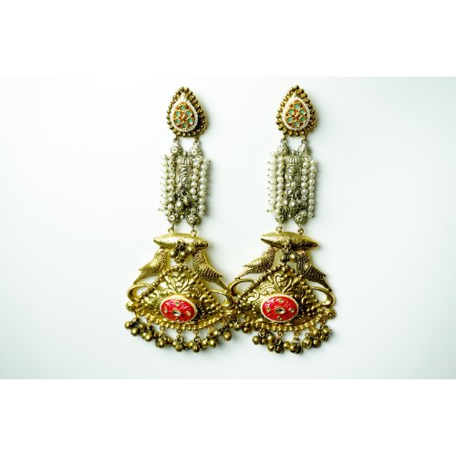 1XA8XWWVbQQnOtjNDkPMtJKcIvO6Z7_XM.jpg Birds & Pearls Ghungroo Earrings
