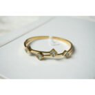Gold Crystal Square Bracelet