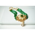 Emerald Polki Pearl Choker Necklace Set