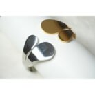 Dual Tone Petal Cuff Bracelet