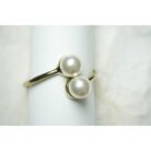 Gold Pearl Cuff Bracelet