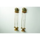 Green Stone Kashmiri Dejhoor Earrings